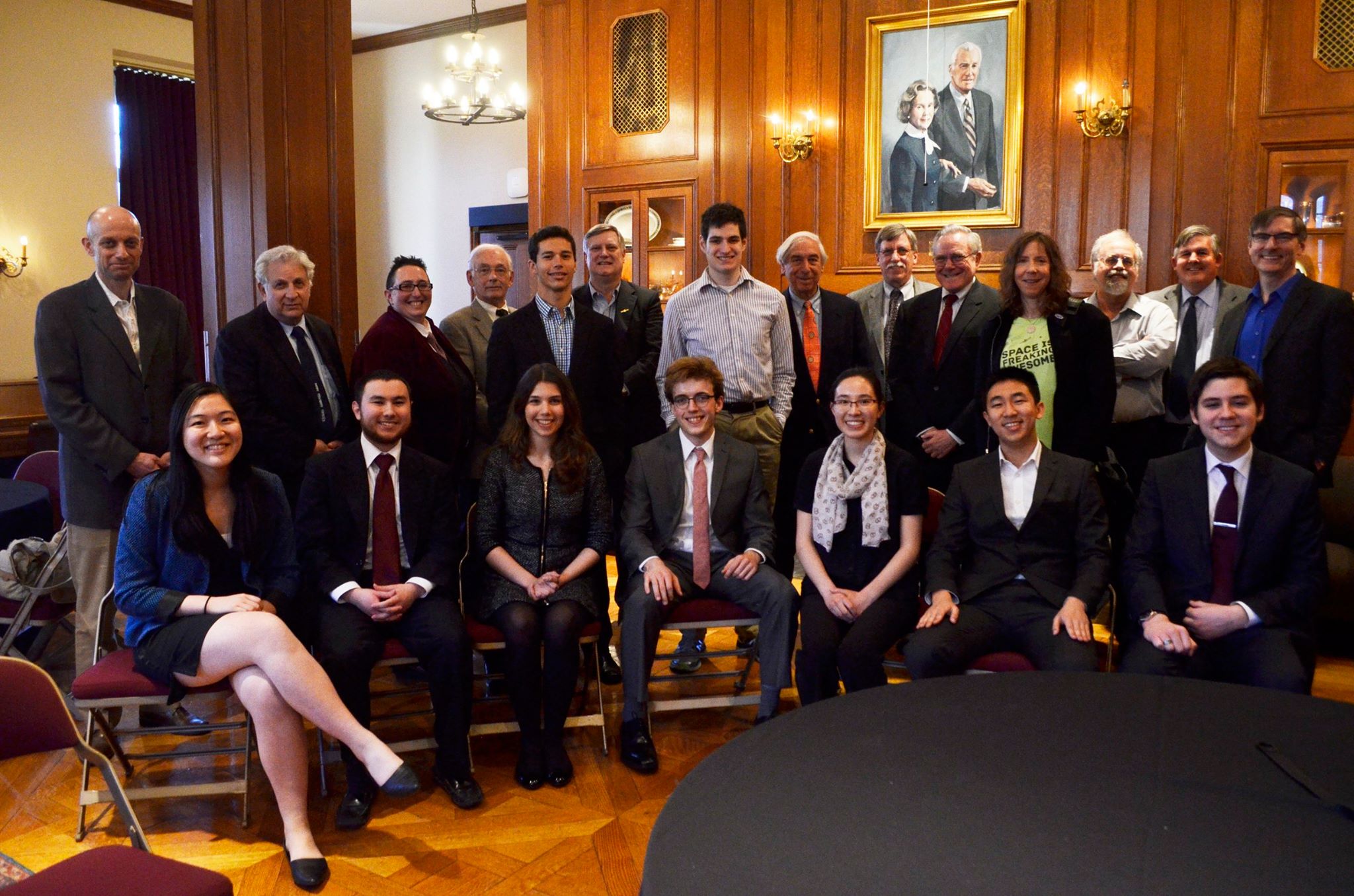 Group photo of Chicago Society members and speakers from last year's Spring Conference